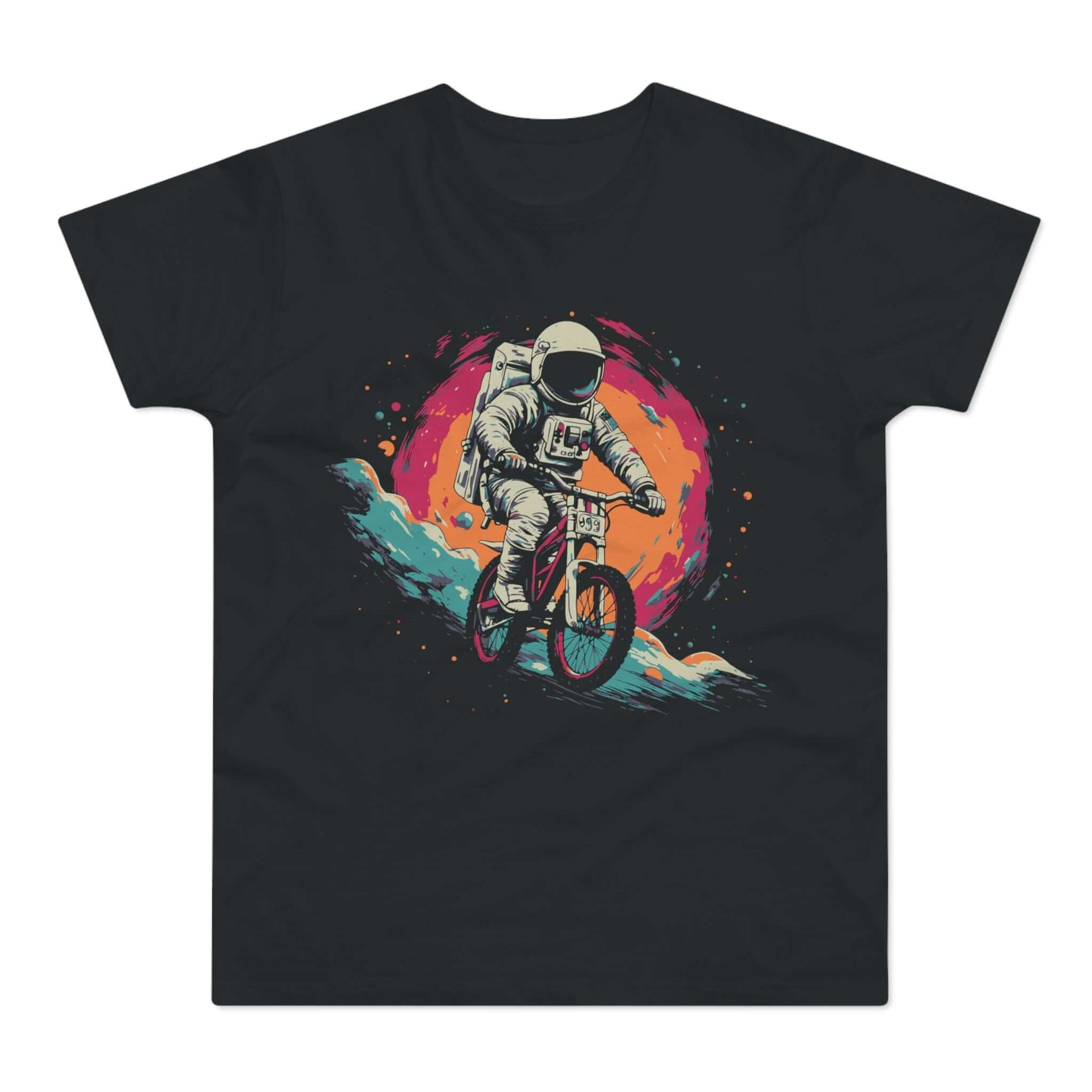 T-shirt med titlen: Space Exploration In A Very Unique Way | T-Shirt Med Tryk.