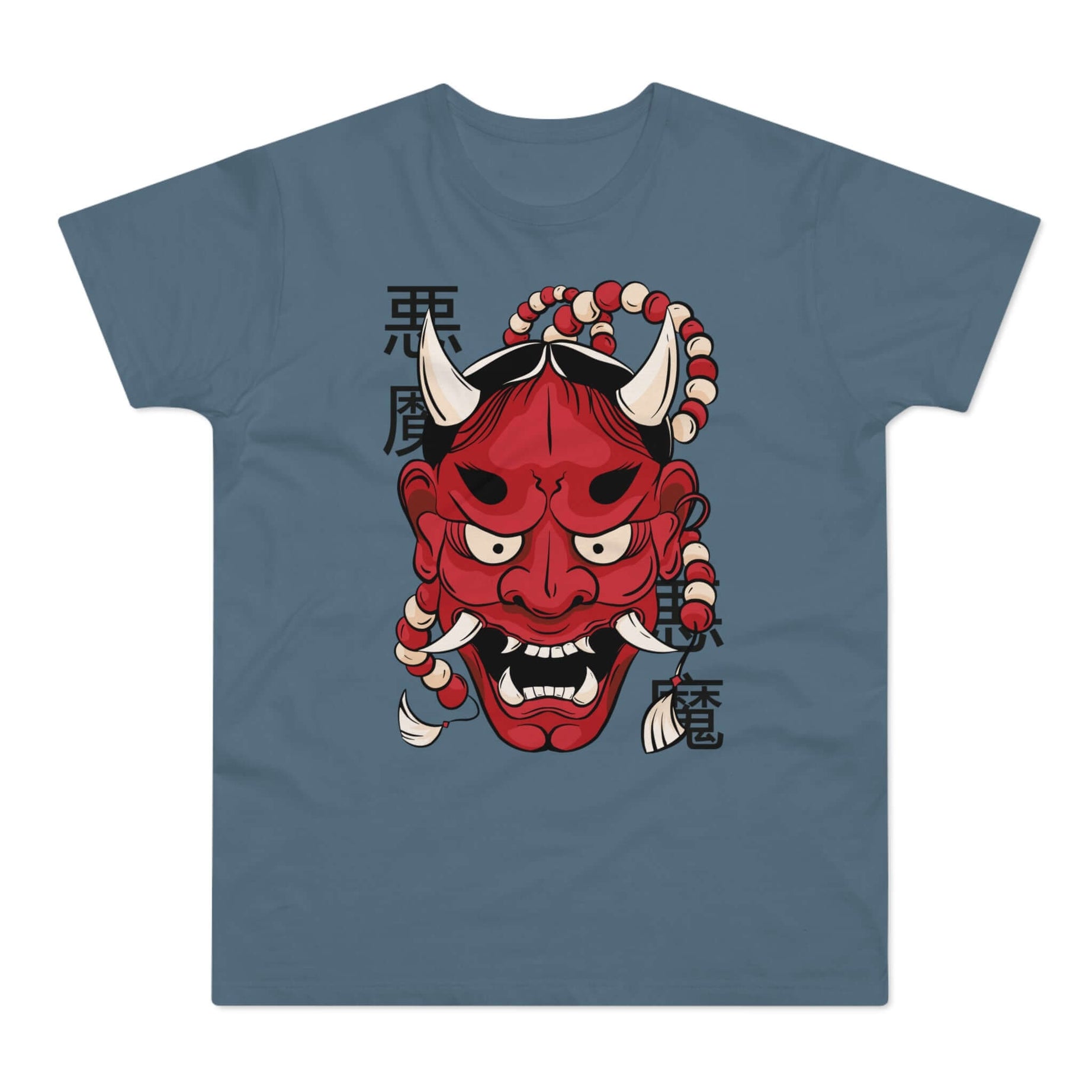 T-shirt med navnet: Mask Of The Demon Hanokai | T-Shirt Med Tryk.