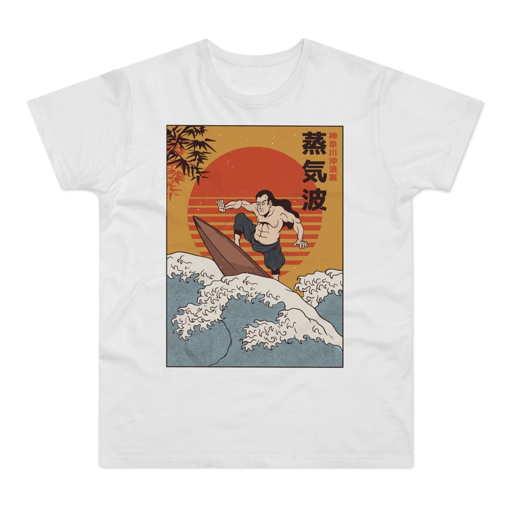 T-shirt med navnet: Tasuki Riding The Giant | T-Shirt Med Tryk.