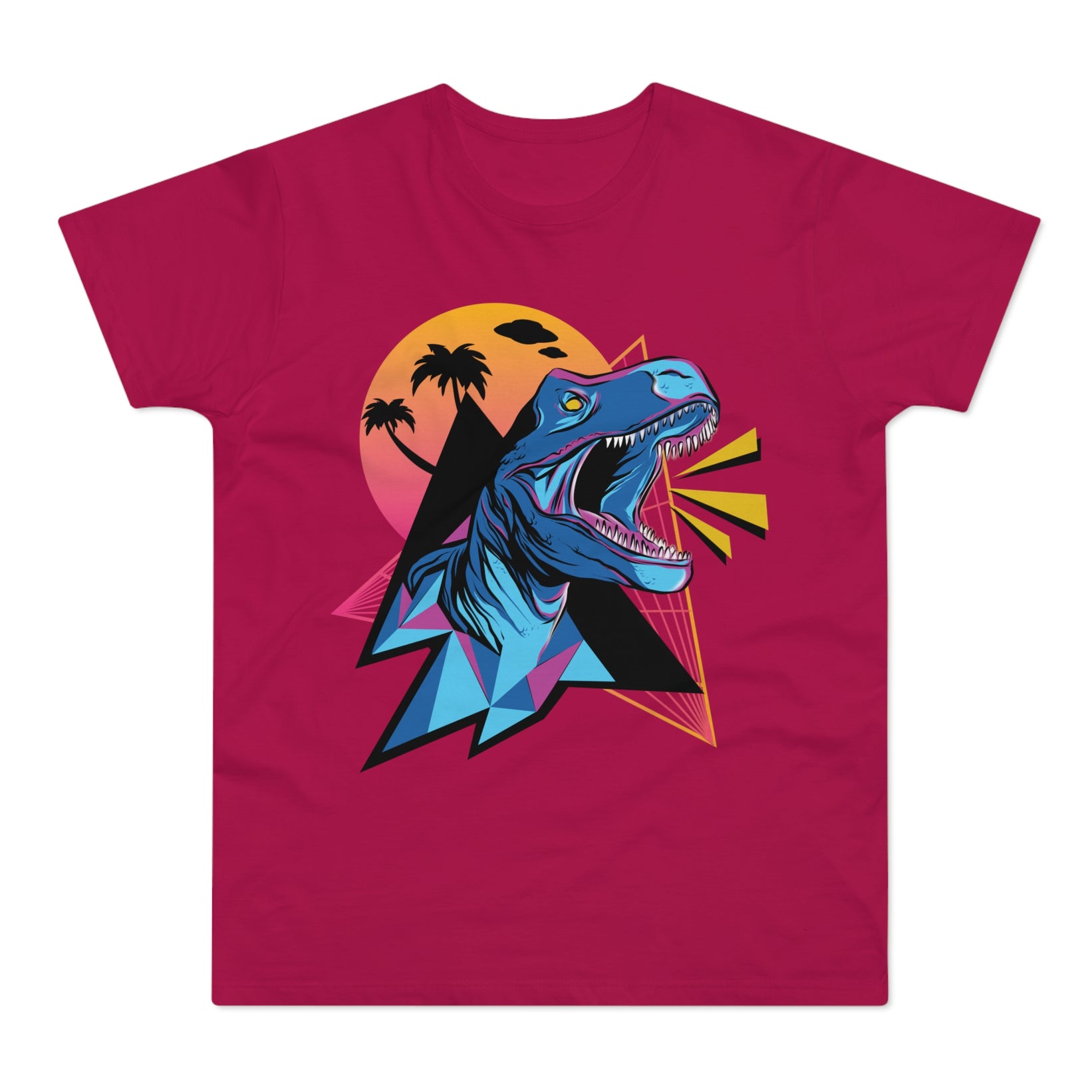 T-shirt med navnet: Neonsaurus Rex | T-Shirt Med Tryk.