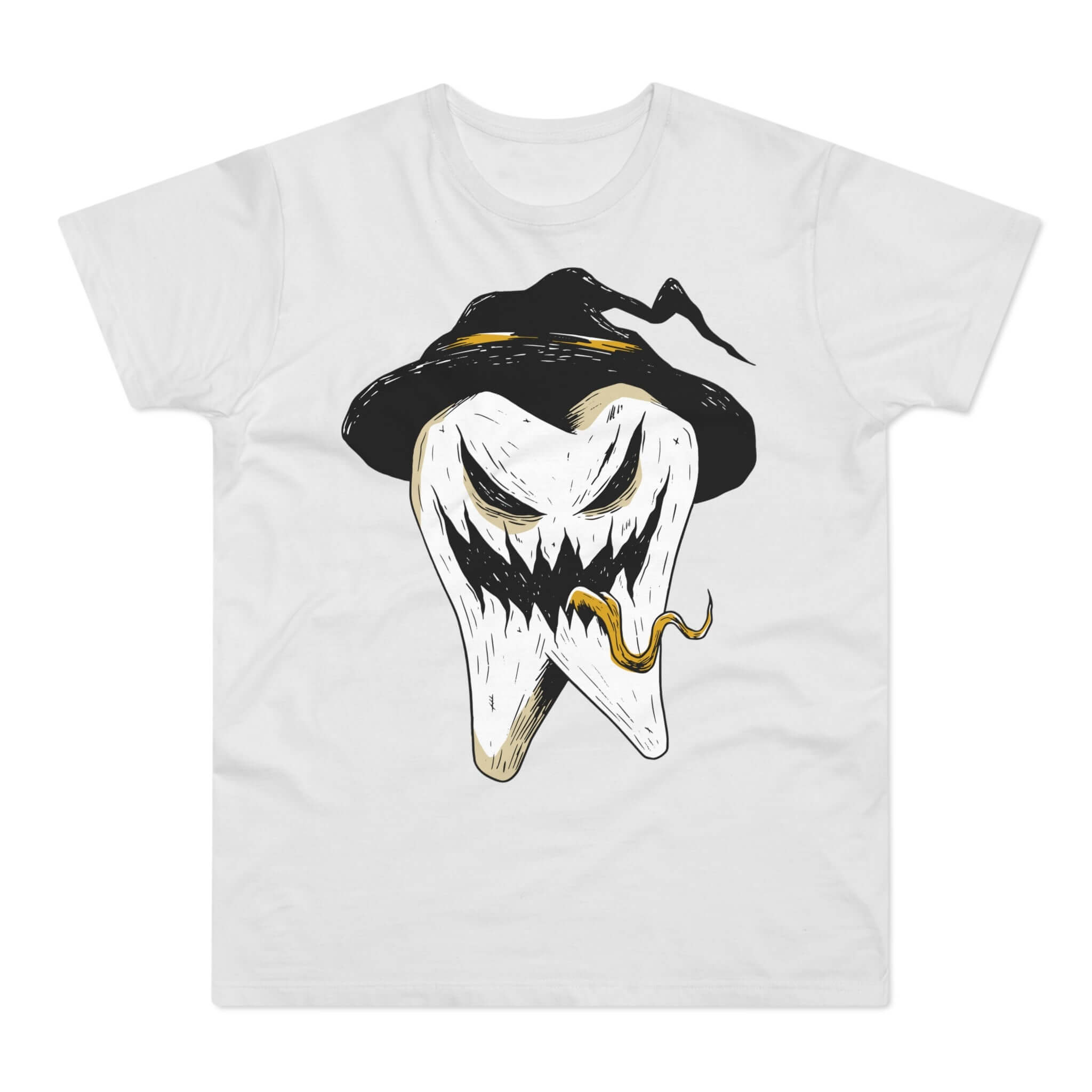 T-shirt med titlen: Hell, The Tooth Fairy Looks Unexpected! | T-Shirt Med Tryk.