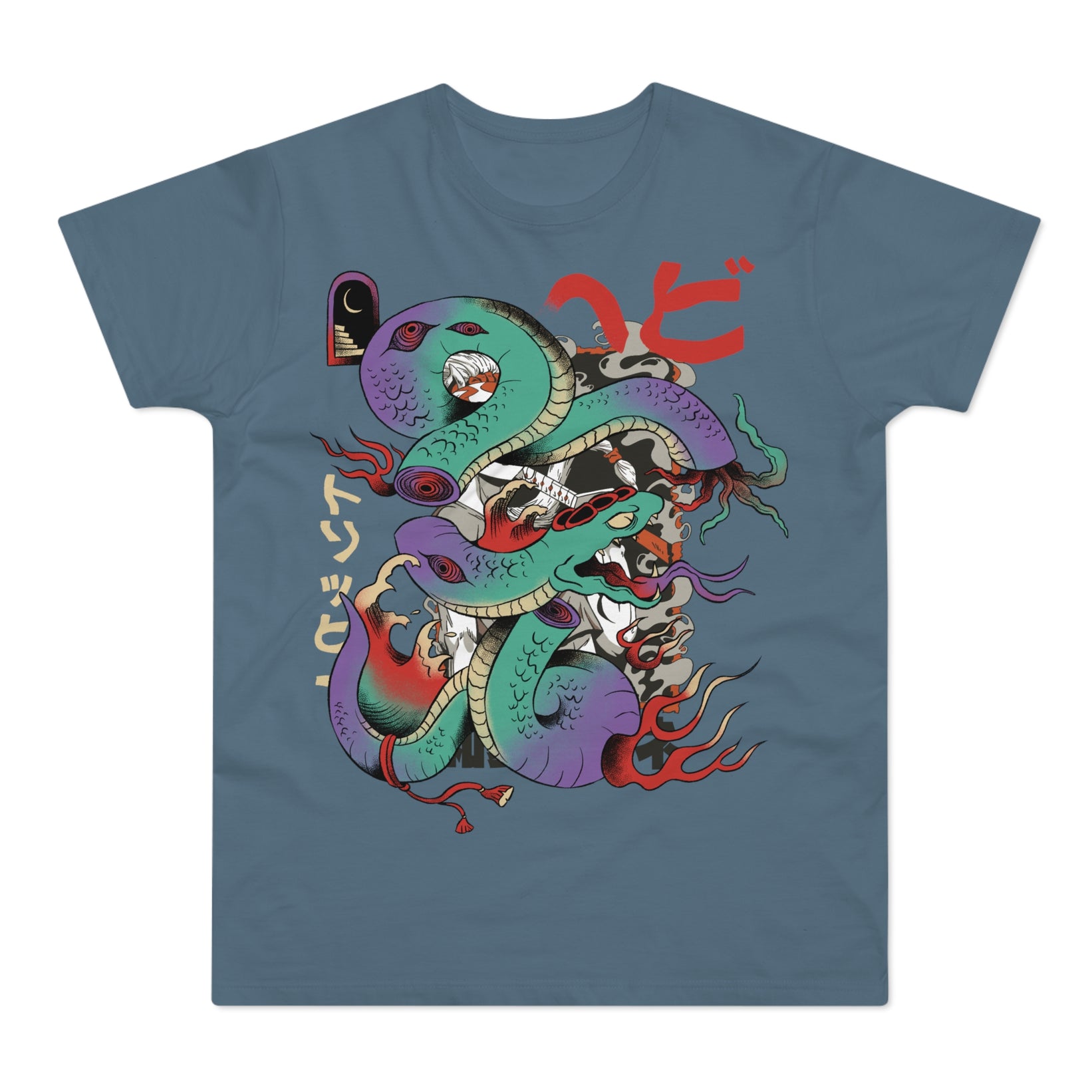 T-shirt med navnet: Psychedelic Snake | T-Shirt Med Tryk.