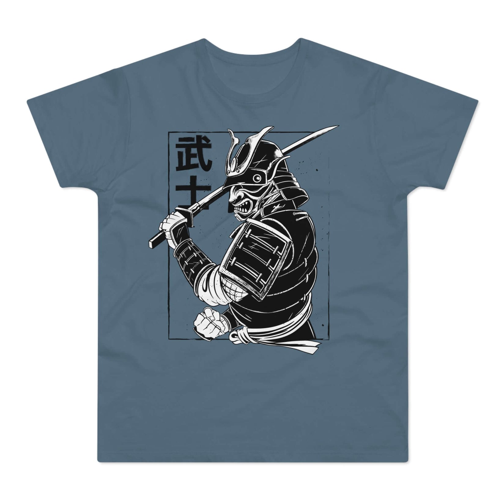 T-shirt med navnet: Genji Wielding His Katana | T-Shirt Med Tryk.
