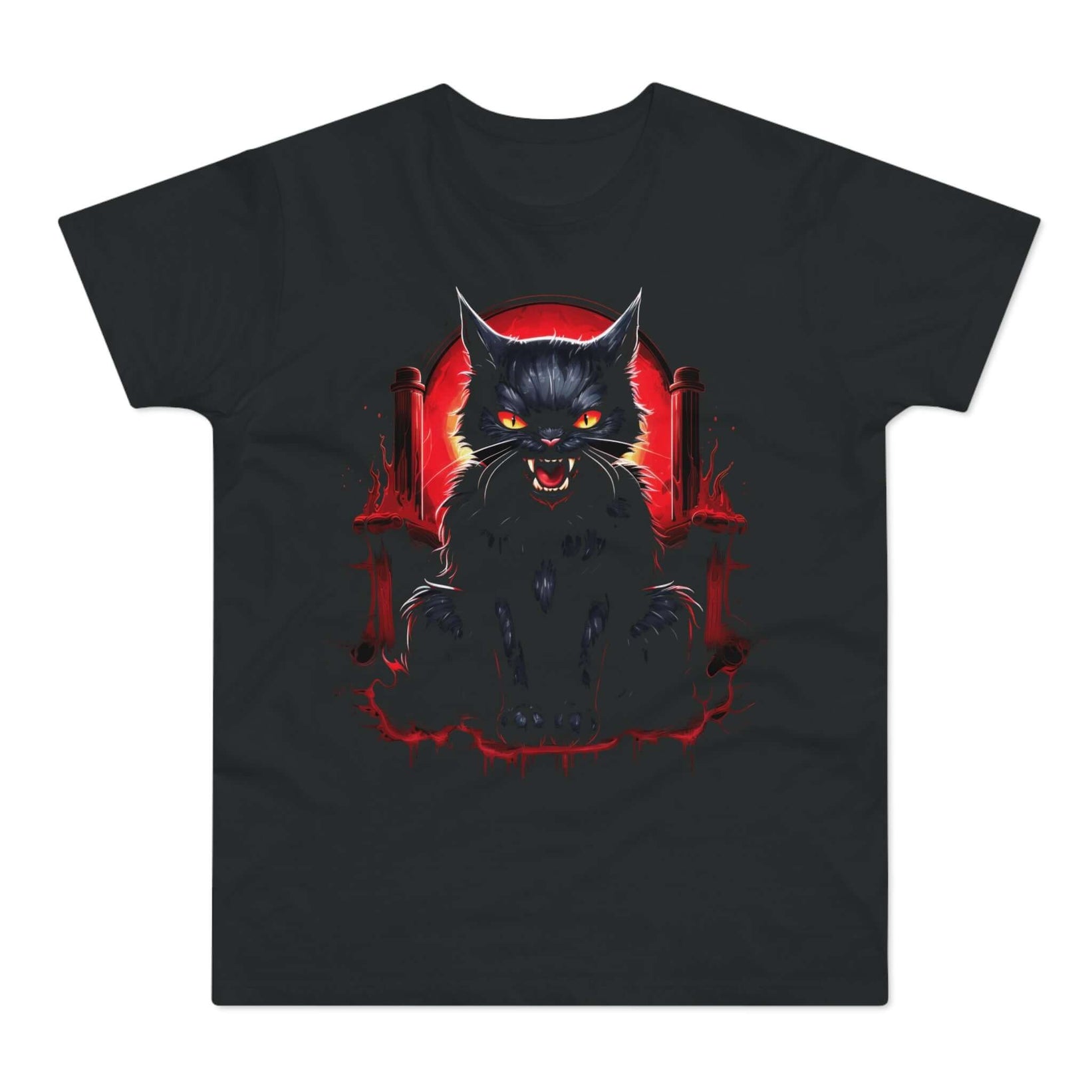 T-shirt med titlen: If Lucifer Had A Cat... | T-Shirt Med Tryk.