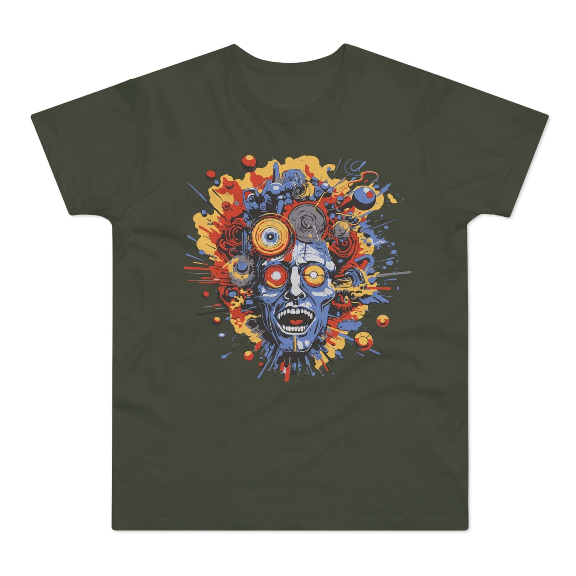 T-shirt med navnet: He Got Too Much In His Head | T-Shirt Med Tryk.