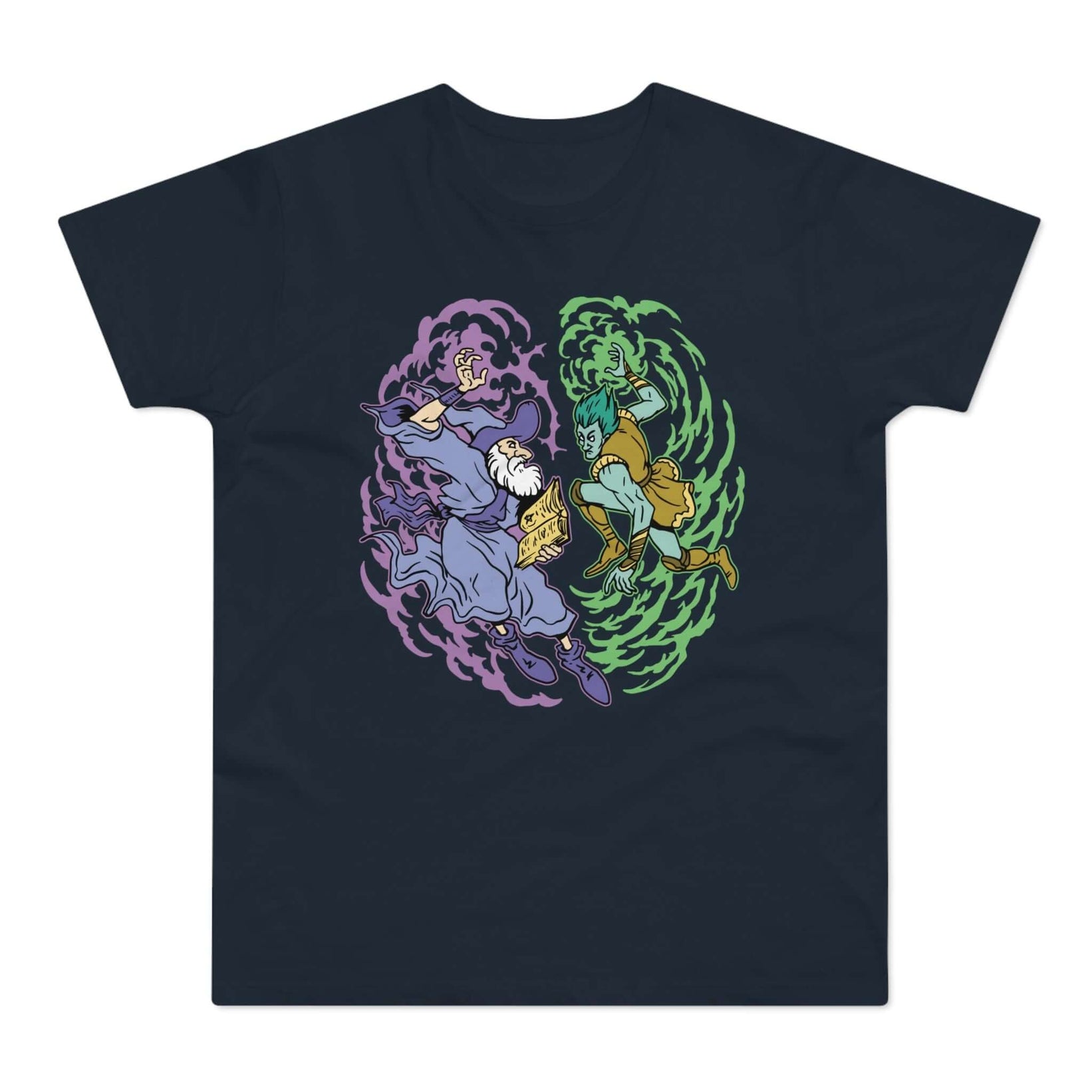 T-shirt med navnet: The Infinite Battle Of Eldron And Zelroth | T-Shirt Med Tryk.