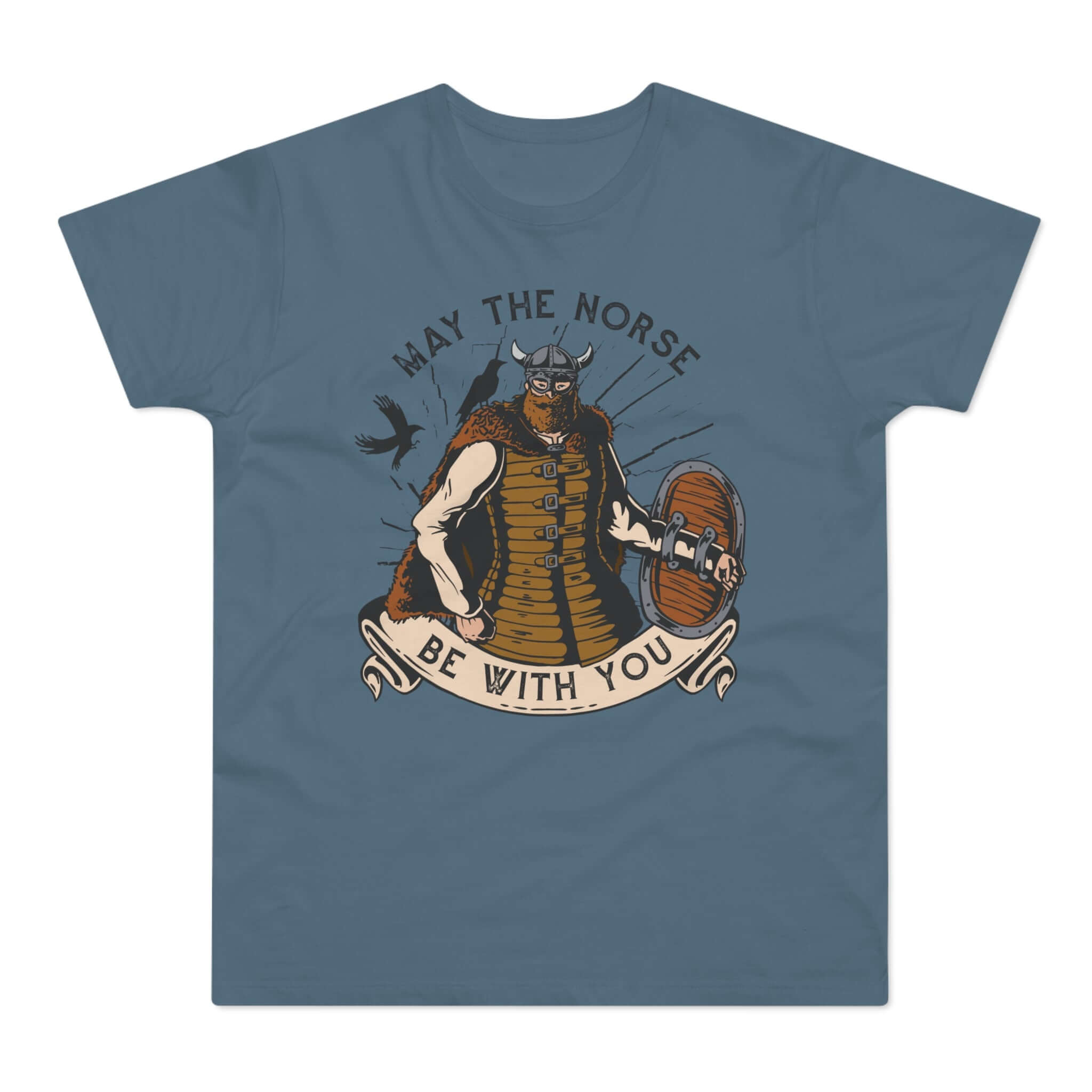 T-shirt med titlen: May The Norse Be With You | T-Shirt Med Tryk.