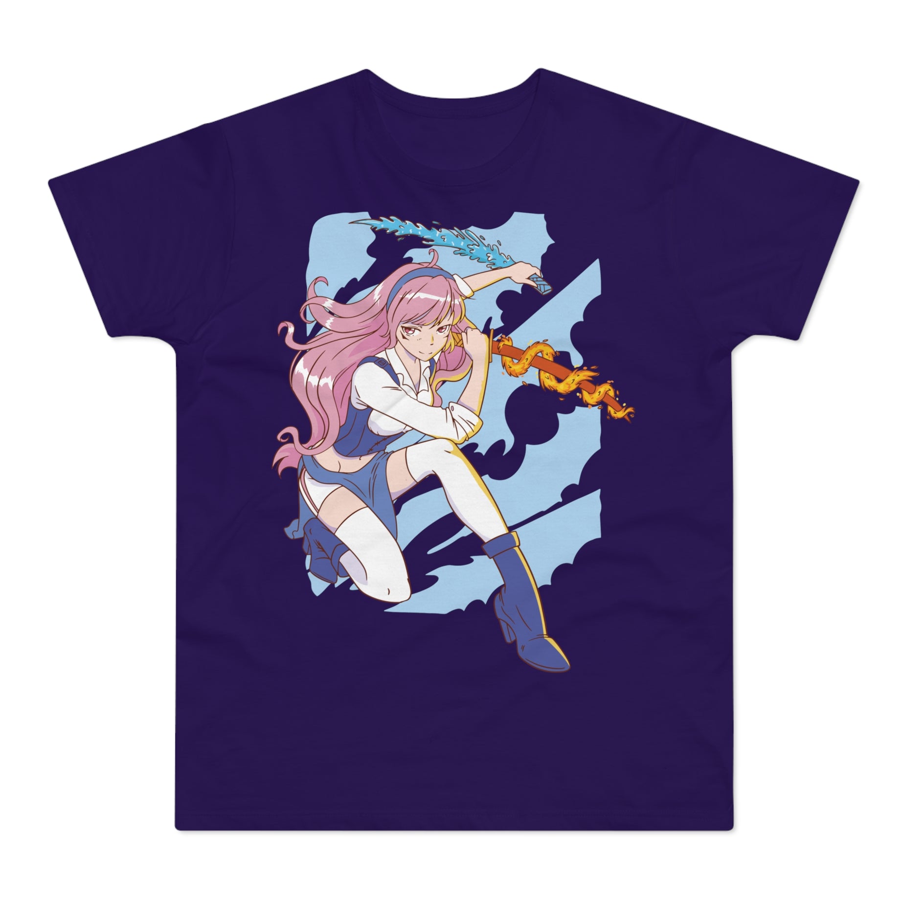 T-shirt med navnet: Sanita - Girl With Living Swords | T-Shirt Med Tryk.