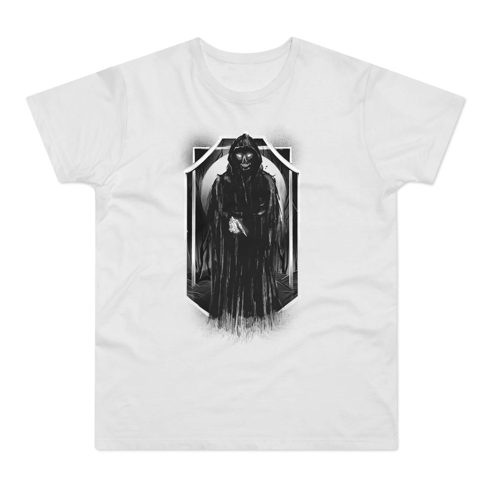 T-shirt med titlen: The Death Awaits You | T-Shirt Med Tryk.