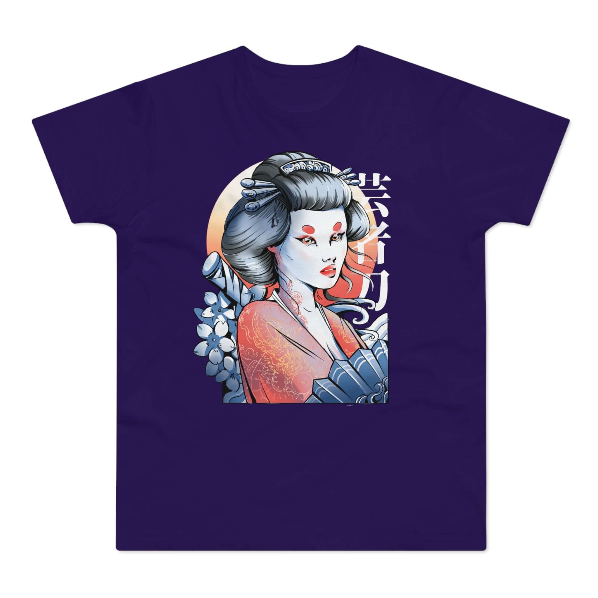 T-shirt med navnet: Yui, Fighting Geisha Of The Emperor | T-Shirt Med Tryk.