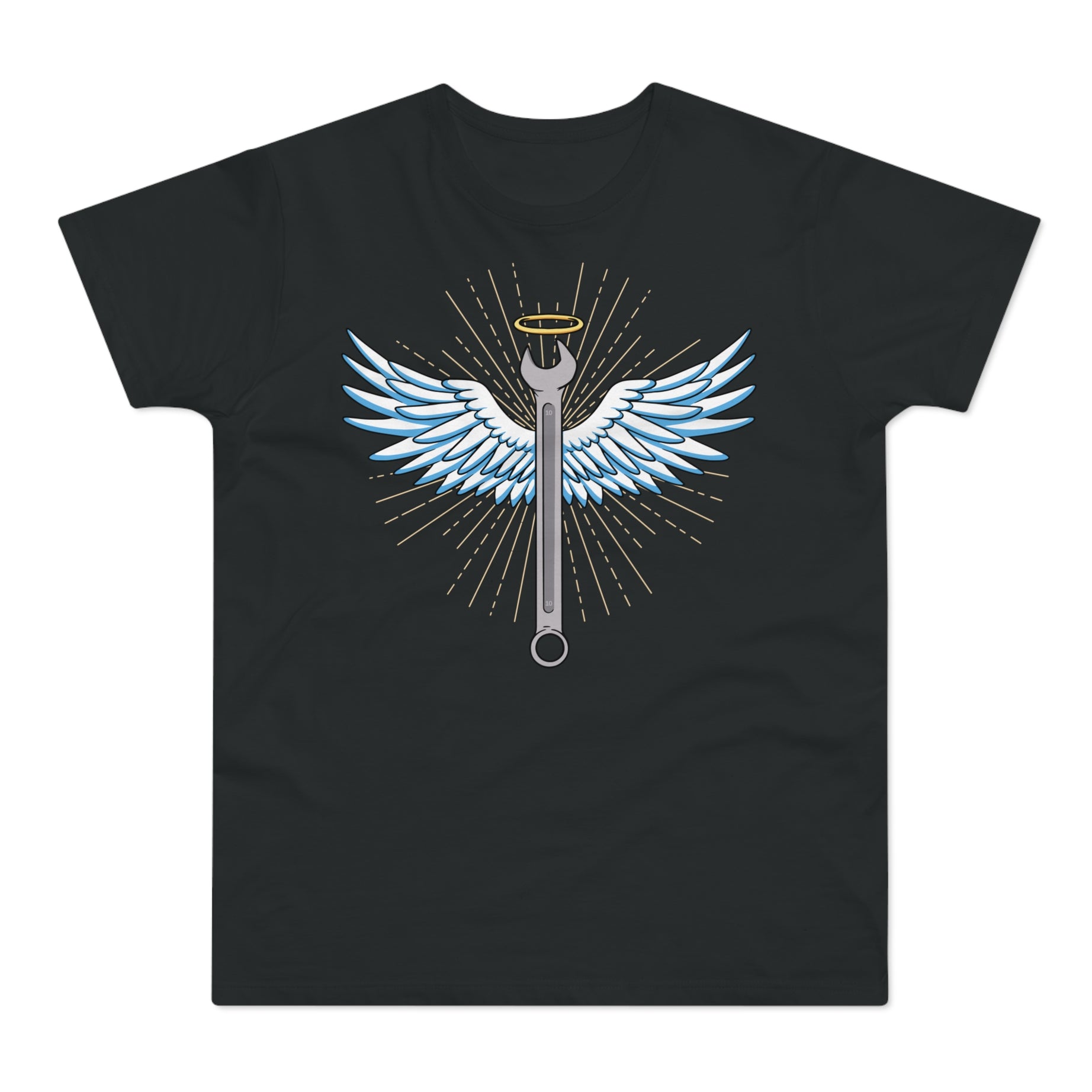 T-shirt med navnet: The Holy Wrench | T-Shirt Med Tryk.