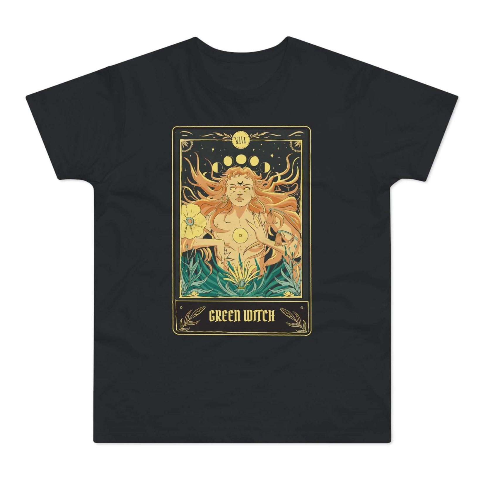 T-shirt med navnet: The Green Witch Of Tarot | T-Shirt Med Tryk.