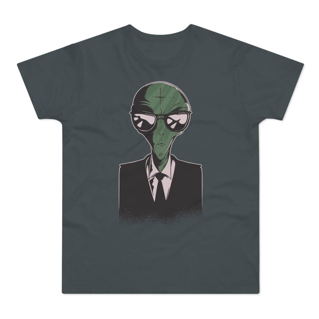 T-shirt med titlen: Careful - The Men In Black Got Infiltrated| T-Shirt Med Tryk.