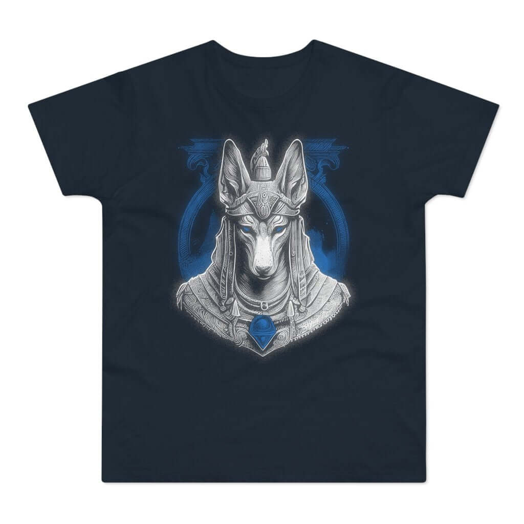 T-shirt med navnet: Anubis Looking Into Your Soul | T-Shirt Med Tryk.