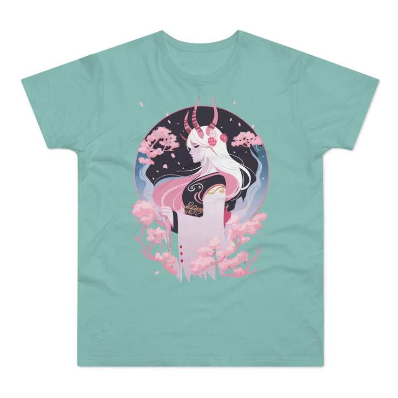 T-shirt med navnet: Asako, Demoness Of Flowers | T-Shirt Med Tryk.
