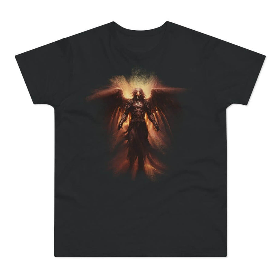 T-shirt med navnet: Ezatriel, The Fallen Angel | T-Shirt Med Tryk.