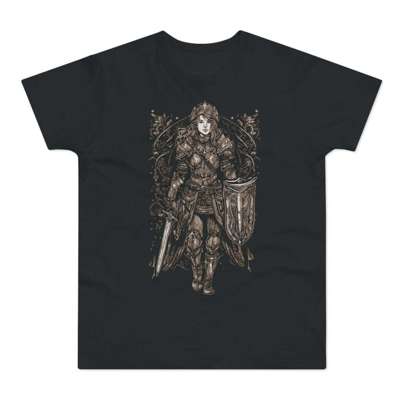 T-shirt med navnet: Ethlfled, Warrior Princess Of The North | T-Shirt Med Tryk.