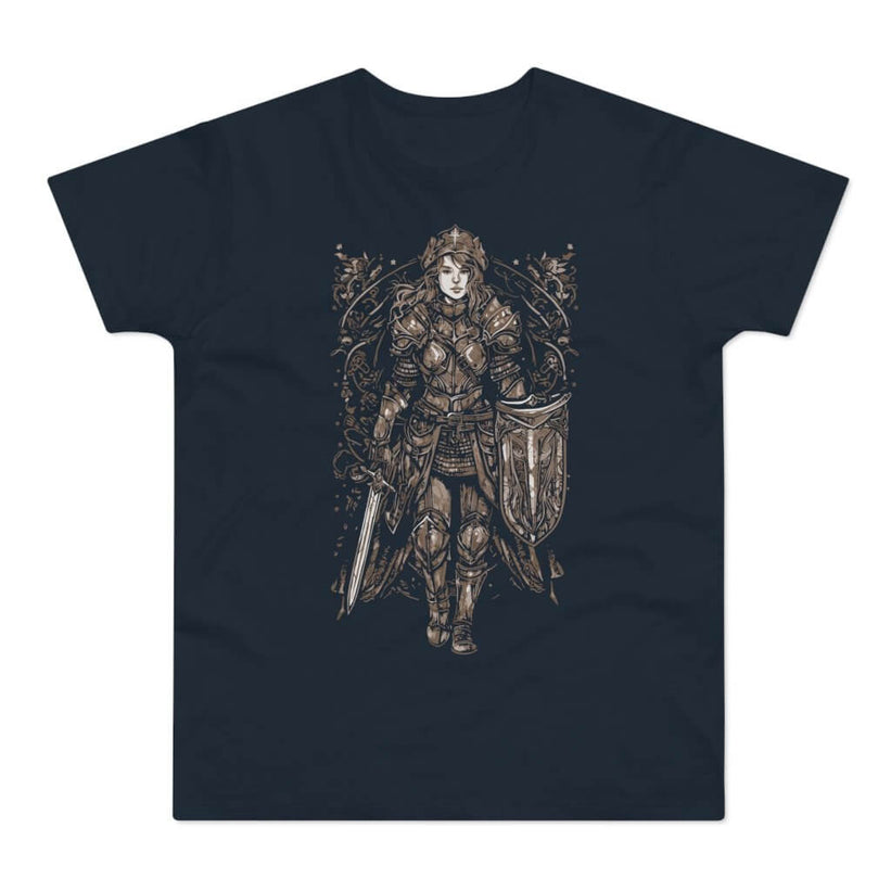 T-shirt med navnet: Ethlfled, Warrior Princess Of The North | T-Shirt Med Tryk.