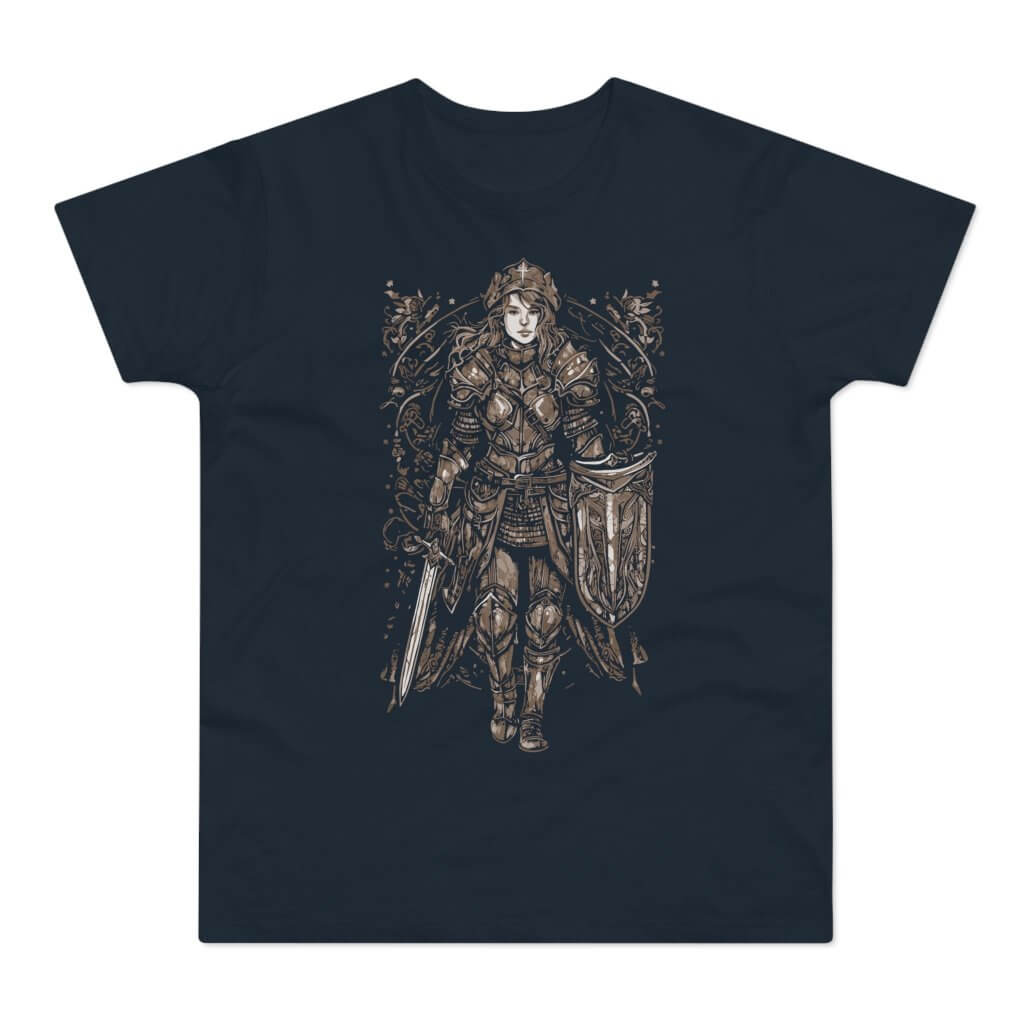 T-shirt med navnet: Ethlfled, Warrior Princess Of The North | T-Shirt Med Tryk.