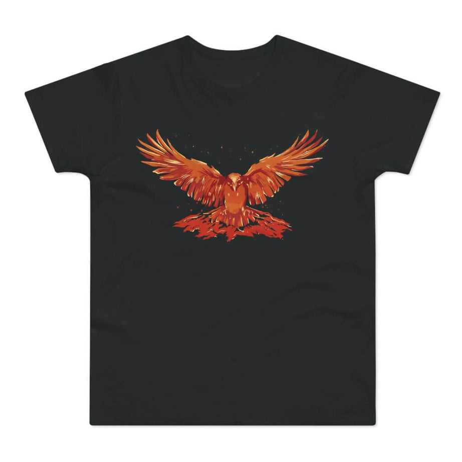 T-shirt med titlen: Firebird's Fly | T-Shirt Med Tryk.