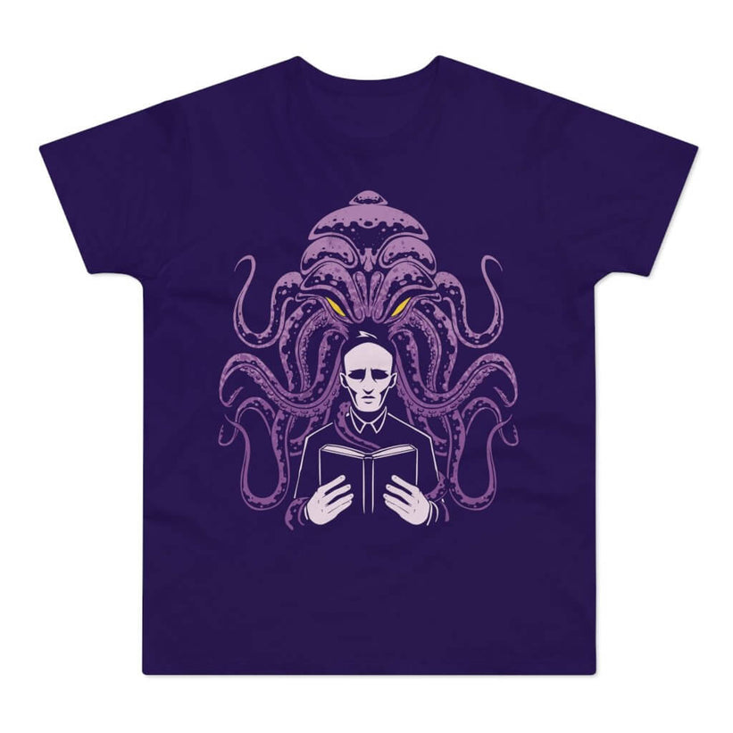 T-shirt med navnet: Cthulhu Controlling The Priest | T-Shirt Med Tryk.