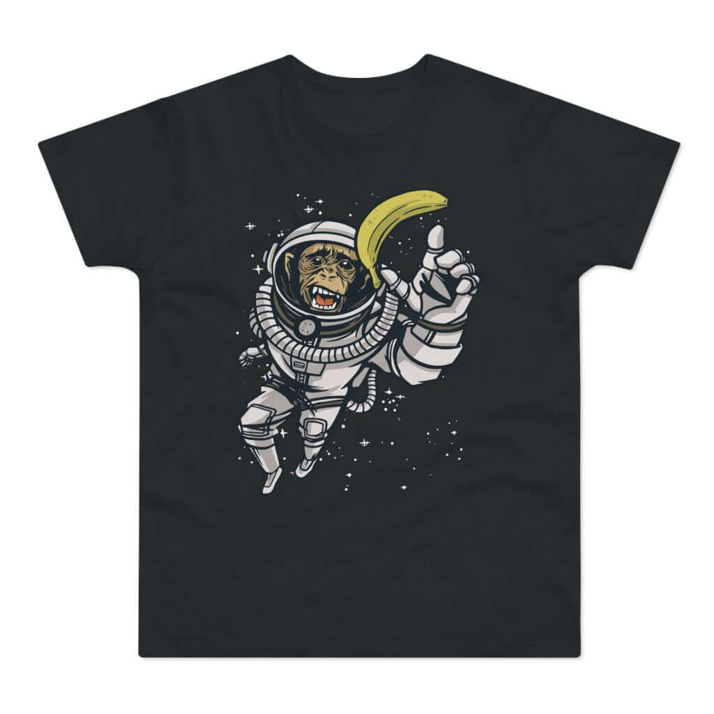 T-shirt med titlen: Chimpo On His Most Difficult Mission | T-Shirt Med Tryk.