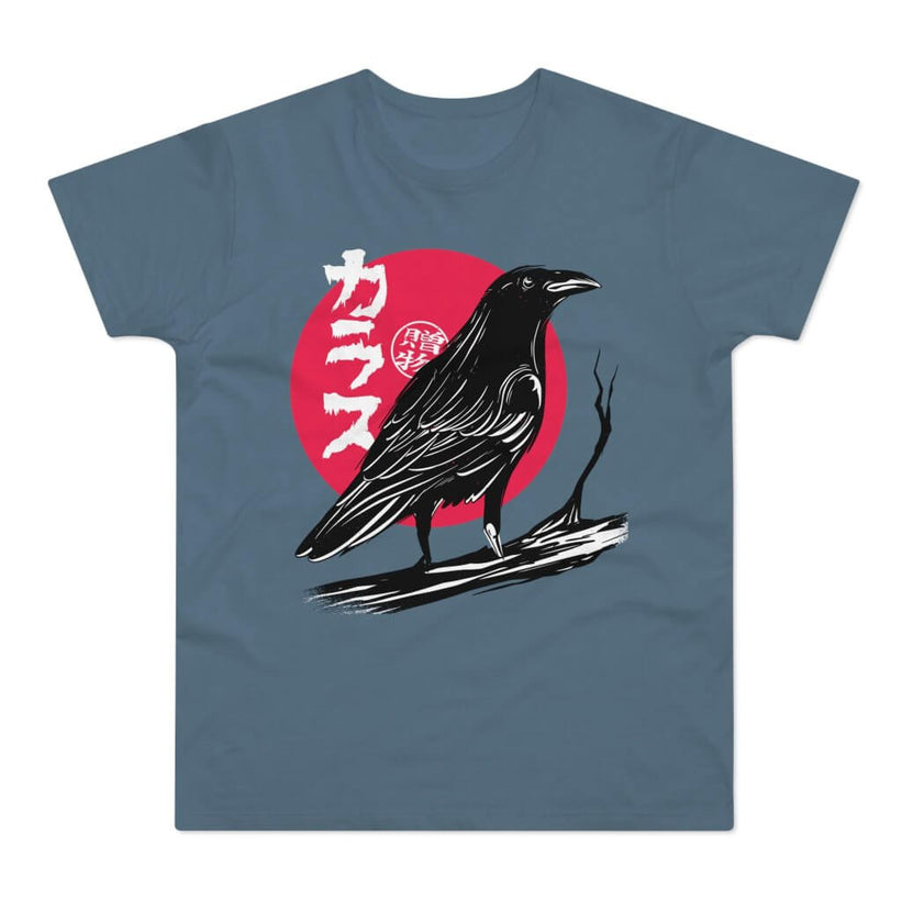 T-shirt med titlen: Dawn Of The Asian Raven-Master | T-Shirt Med Tryk.