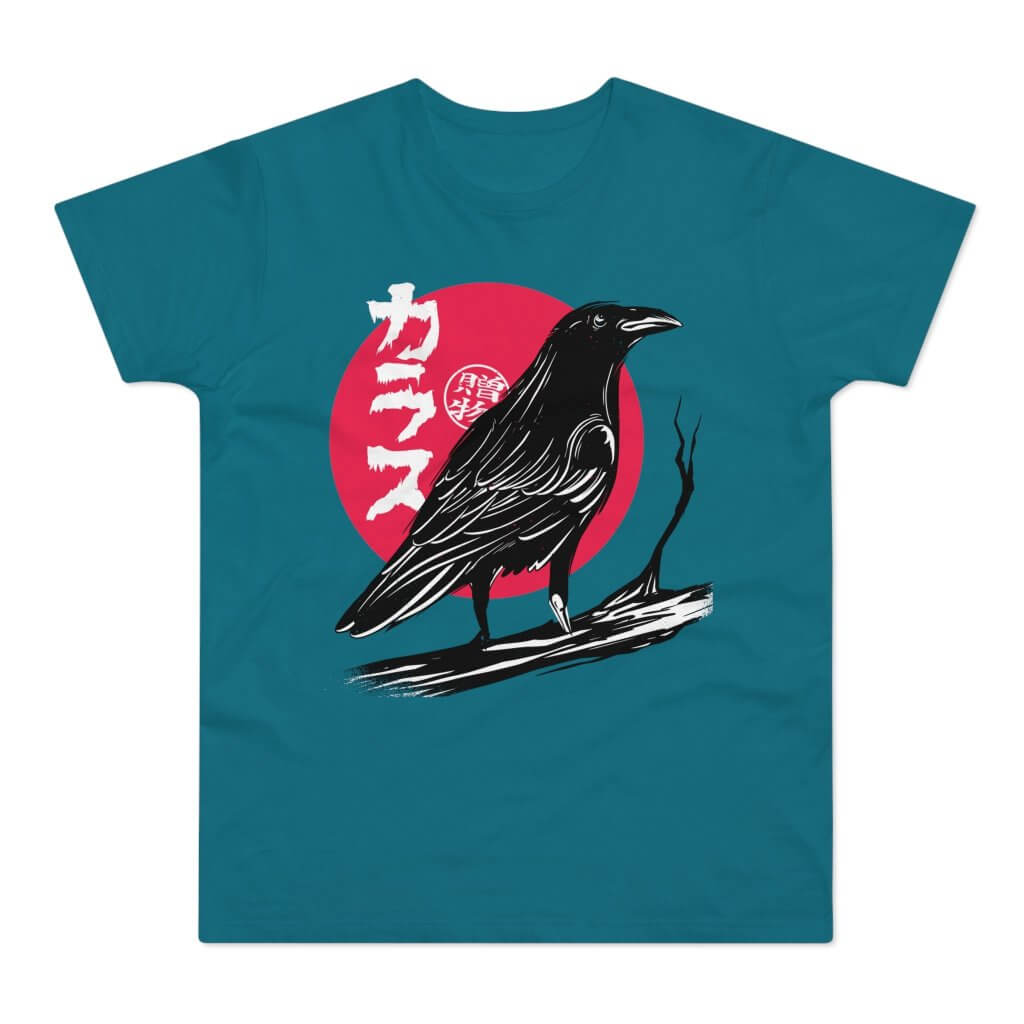 T-shirt med titlen: Dawn Of The Asian Raven-Master | T-Shirt Med Tryk.