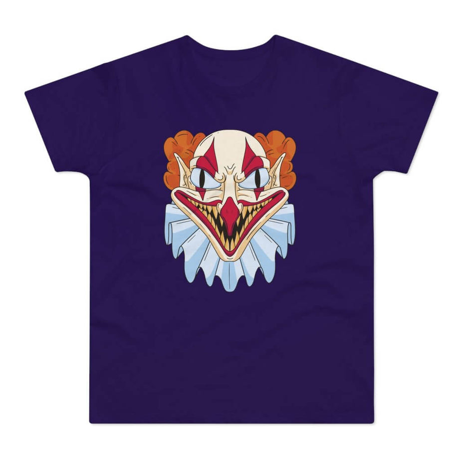 T-shirt med titlen: Bogus, The Friendly Neighbour-Clown | T-Shirt Med Tryk.