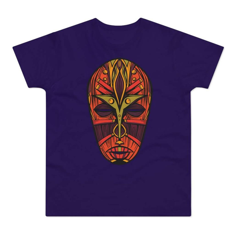 T-shirt med navnet: Afrikansk Tribal Mask #1 | T-Shirt Med Tryk.