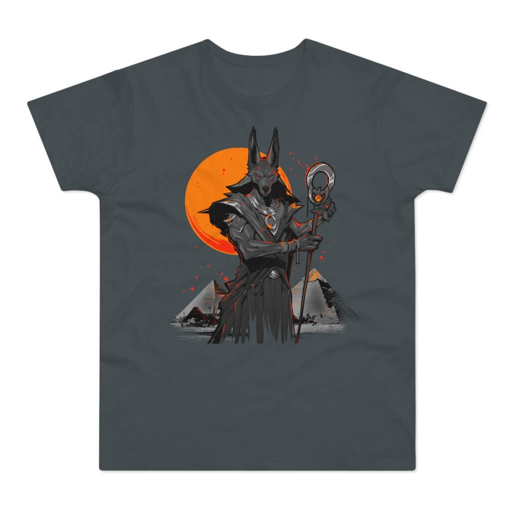 T-shirt med navnet: Anubis Gathering His Army Of The Undead | T-Shirt Med Tryk.