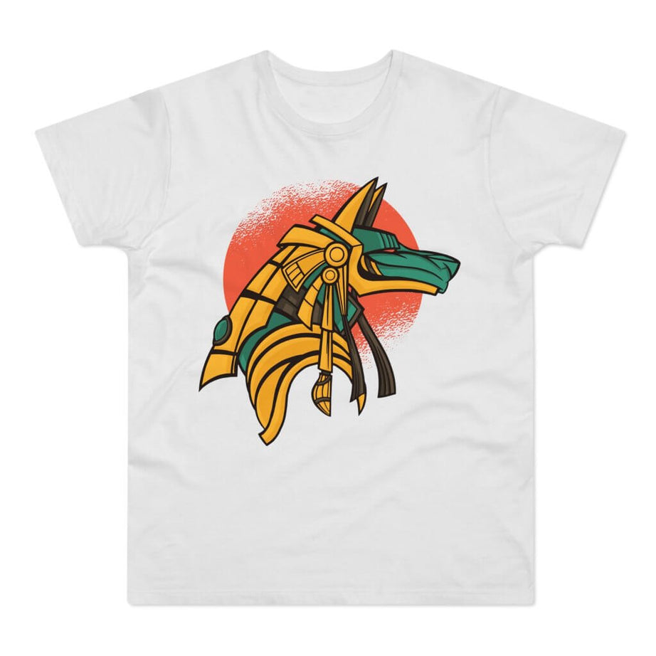 T-shirt med navnet: Anubis Forging Plans In The Dawn | T-Shirt Med Tryk.