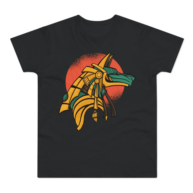 T-shirt med navnet: Anubis Forging Plans In The Dawn | T-Shirt Med Tryk.